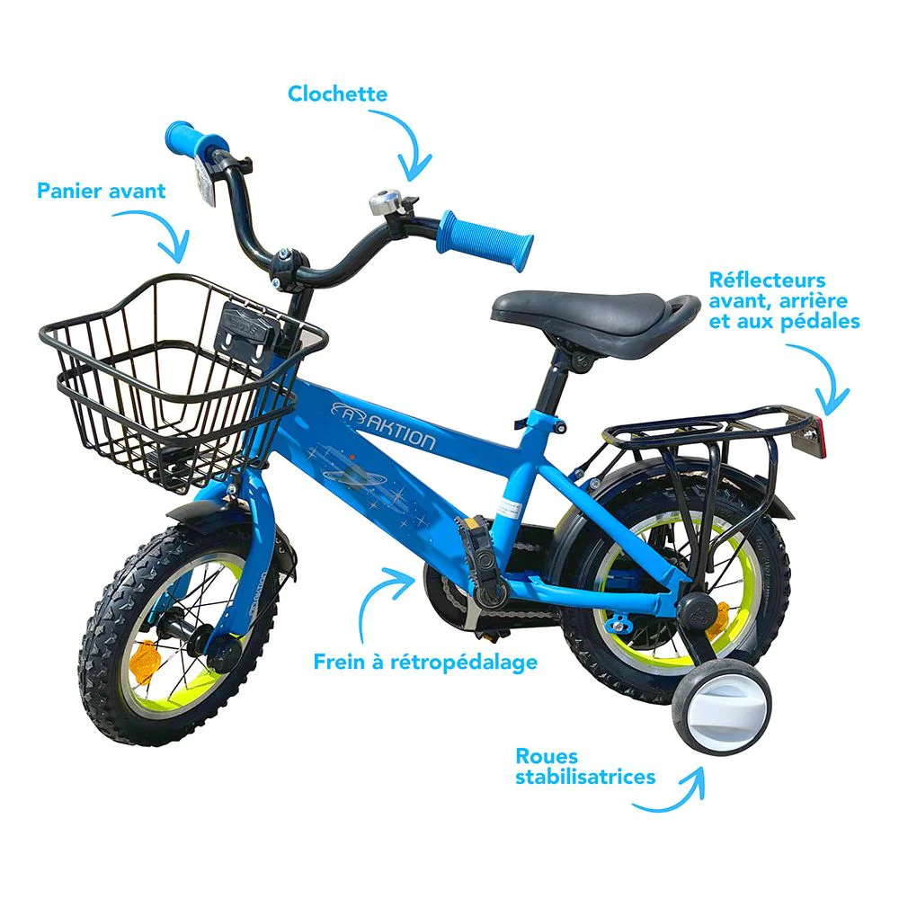 VELO ENFANT AKTION 16'' BLEU