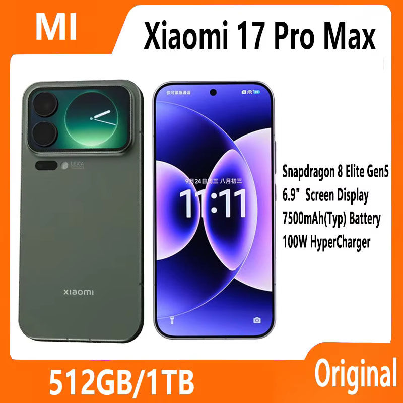 China Version Xiaomi 17 Pro Max Smartphone 6.9" Display Snapdragon 8 Elite Gen5