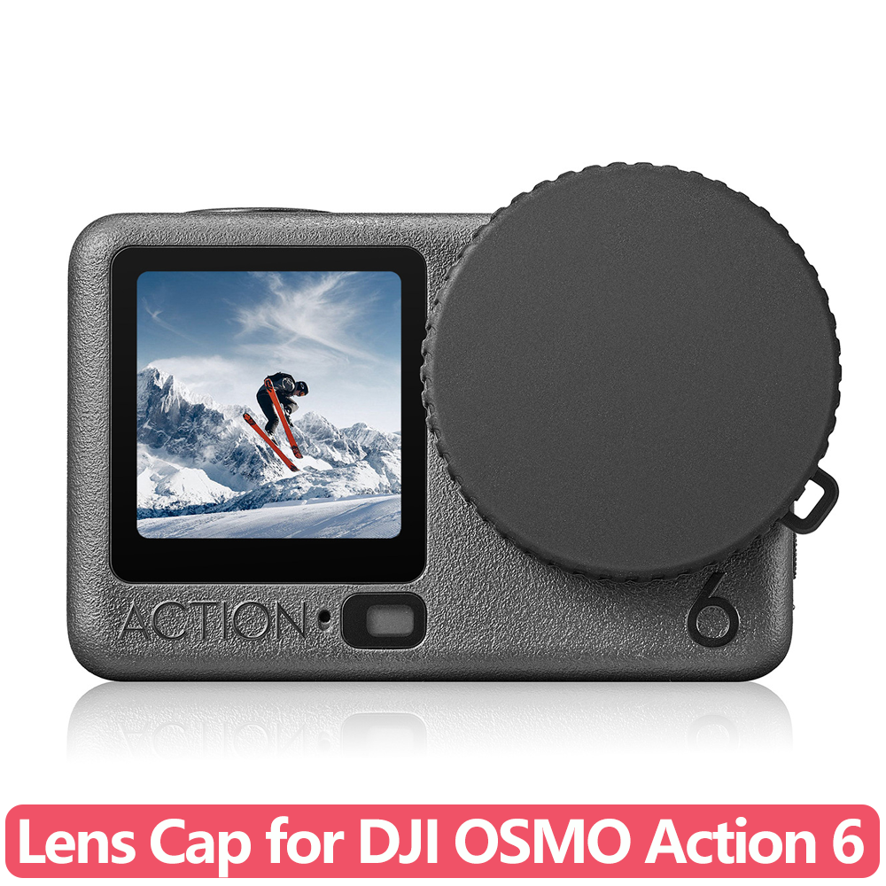 Soft Silicone Lens Cap for DJI OSMO Action 6, Scratch Resistant Dustproof Anti-F