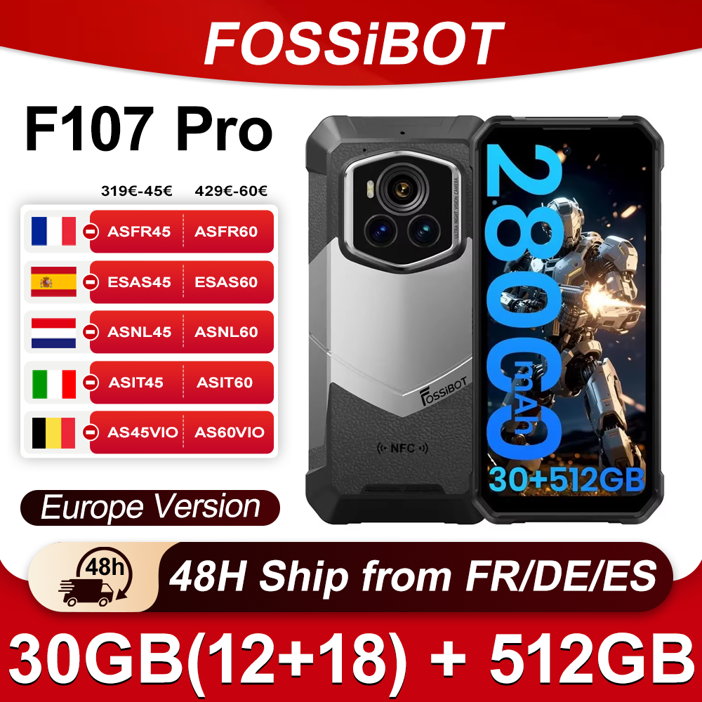 Fossibot F107 Pro 28000mAh 66W Smartphone Starlight Night Vision Camera 30GB(12+