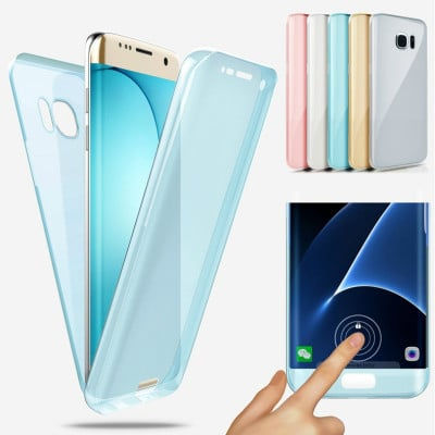 Clear flip cover for smartphone in various colors