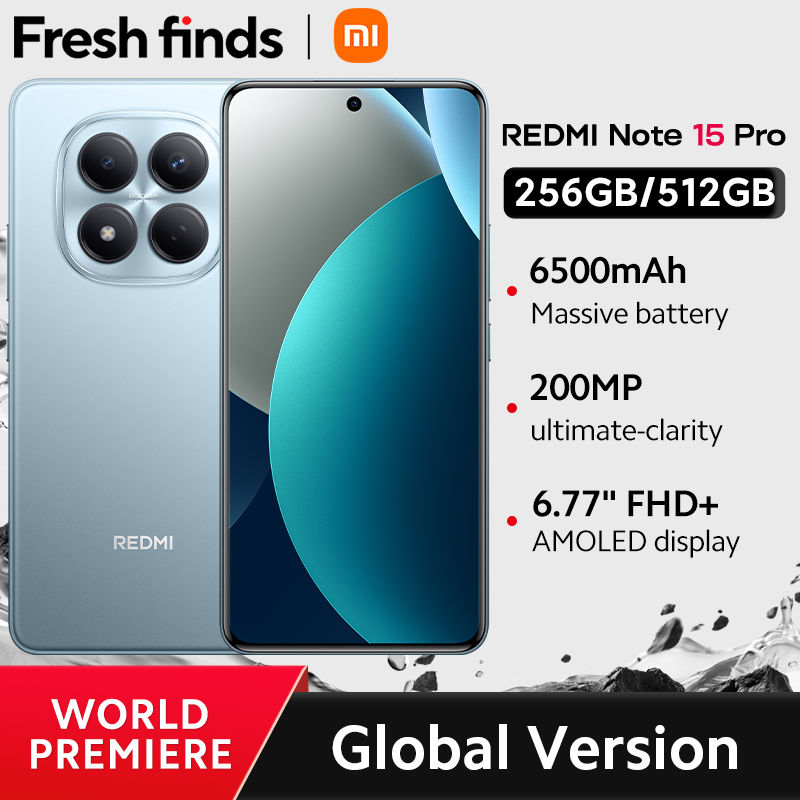 【World Premiere】Global Version Xiaomi Redmi Note 15 Pro MTK Helio G200-Ultra