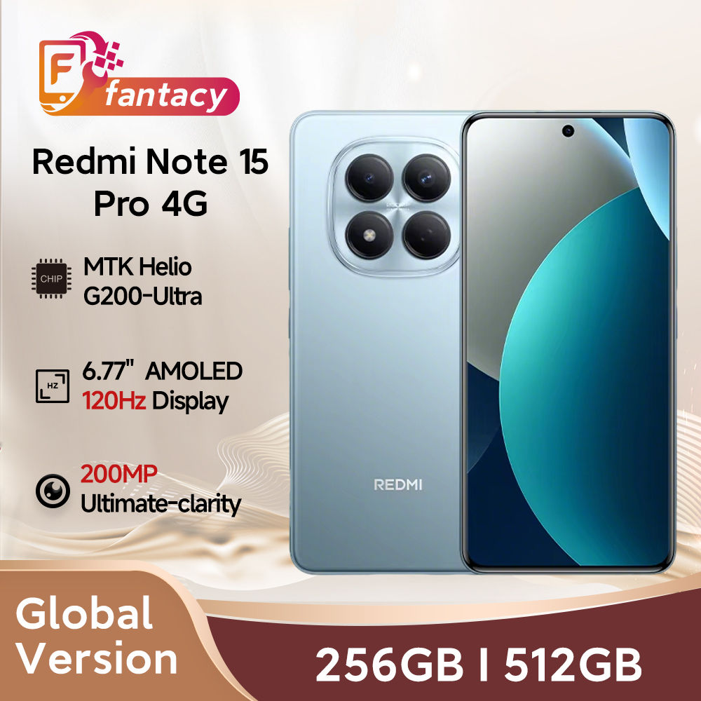 Global Version Xiaomi Redmi Note 15 Pro Smartphone 200MP Camera 6.77'' 120Hz Dis