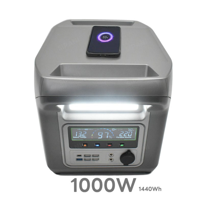 1000W Portable Power Station 220V AC Output, Large Capacity 1000Wh, for Live Str
