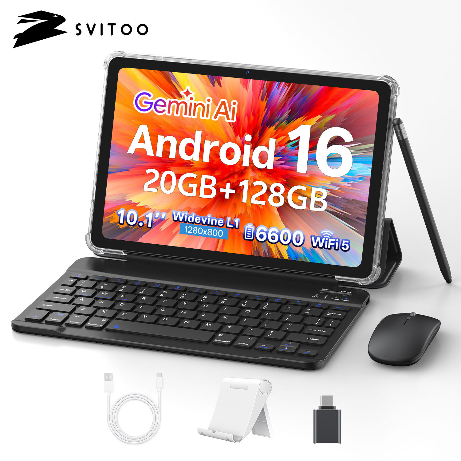 SVITOO Tablet For Kids 2026 Android 16 10.1 Inch Unisoc T7250 Octa-Core Processo