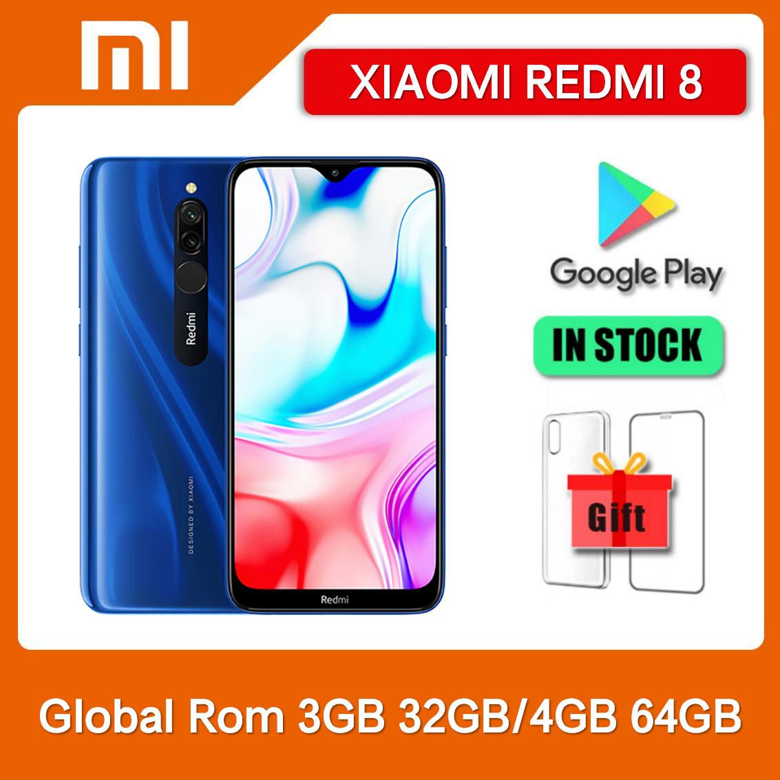 Original Xiaomi Redmi 8 3GB+32GB 4GB+64GB Smartphone Dual SIM 6.22'' 12MP+2MP+8M