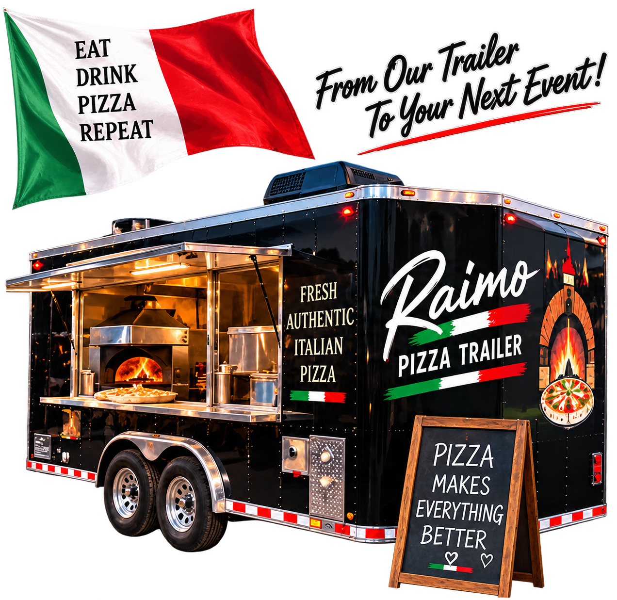 Raimo Pizza Trailer — From Our Trailer To Your Next Event!