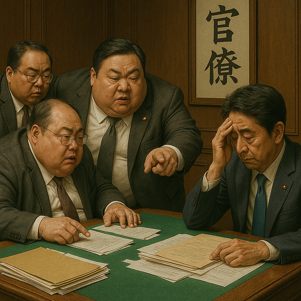 政治家に指示を出す官僚たち