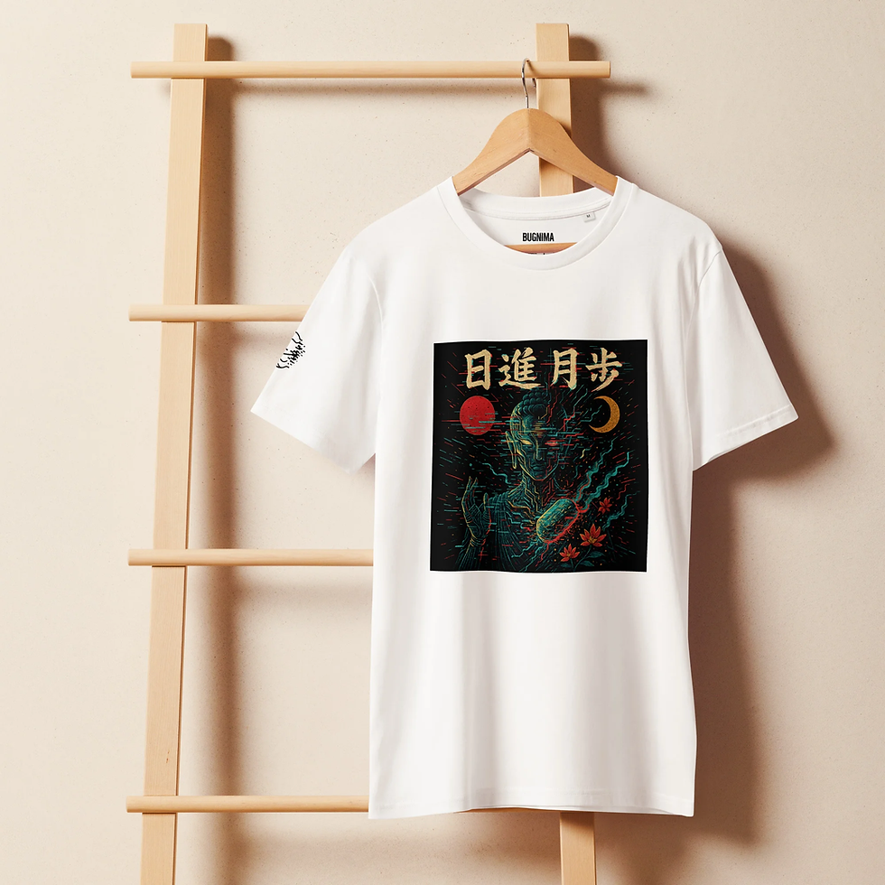 『日進月歩』Kanji T-shirt