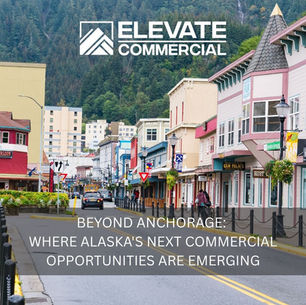 Juneau, Alaska - September 8, 2020: View of Franklin Street looking north in the old city district of Juneau, Alaska