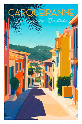 Affiche de Carqueiranne - Escapade en bord de mer Affiche de Carqueiranne - Escapade en bord de mer