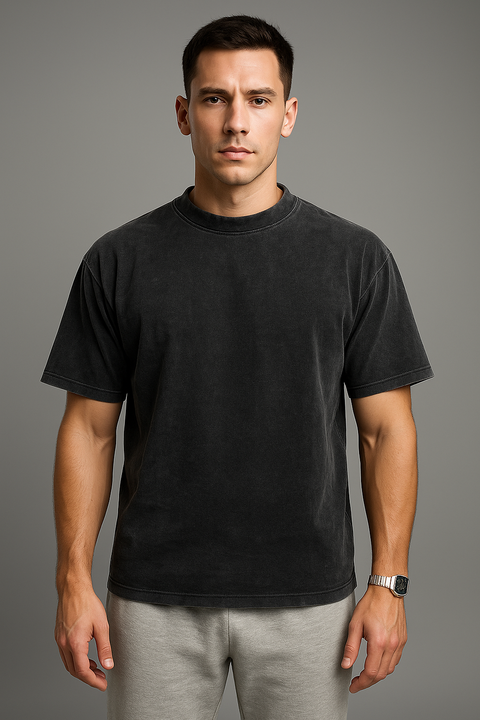 Remera Boxy Fit Acid Wash