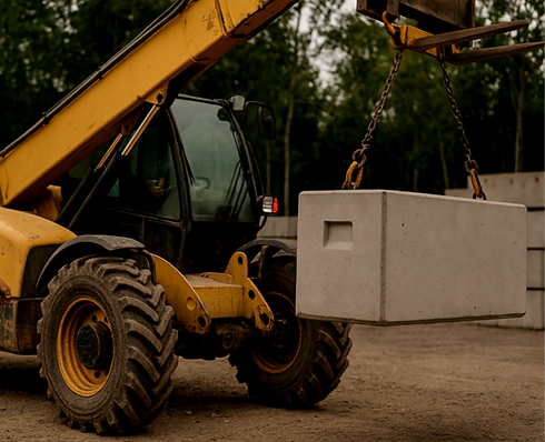 Signabloc livraison_Signalisation temporaire sur un chantier au Québec"Signalisation temporaire sur un chantier au Québec
