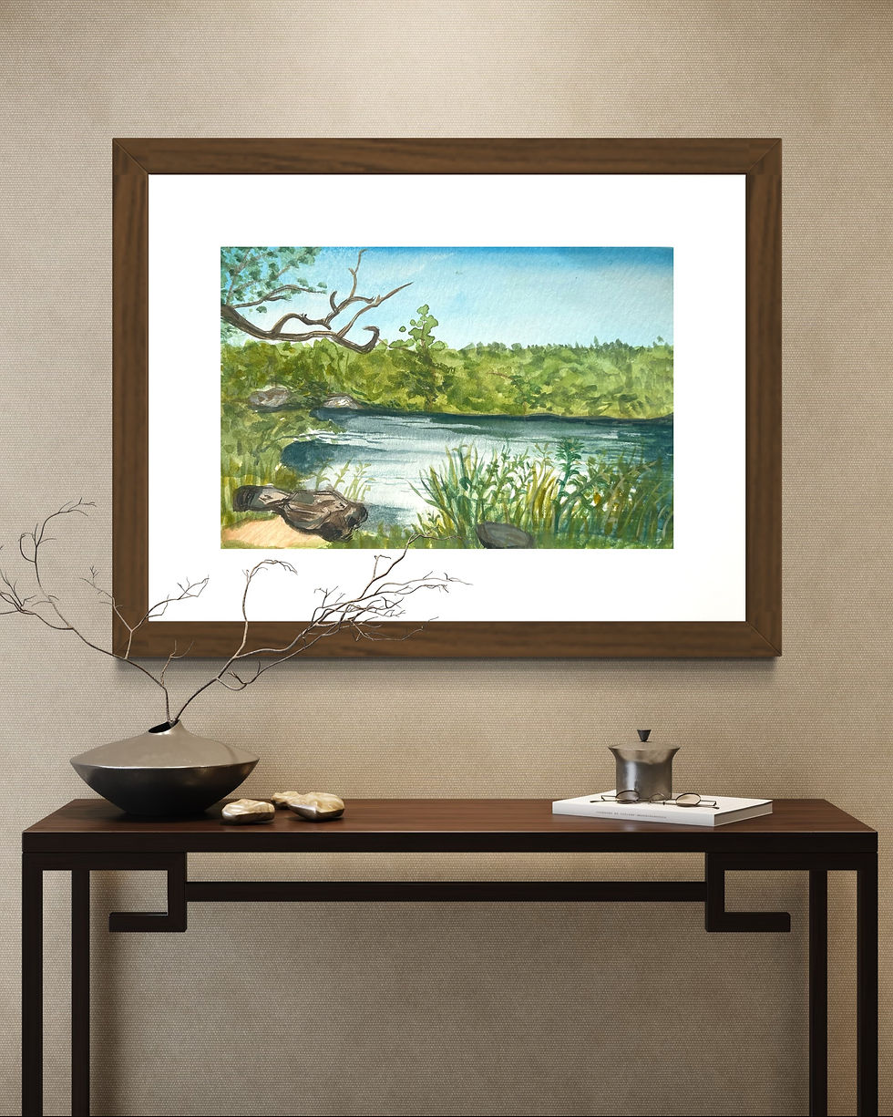 Thumbnail: "Miller's Pond" Fine Art Print