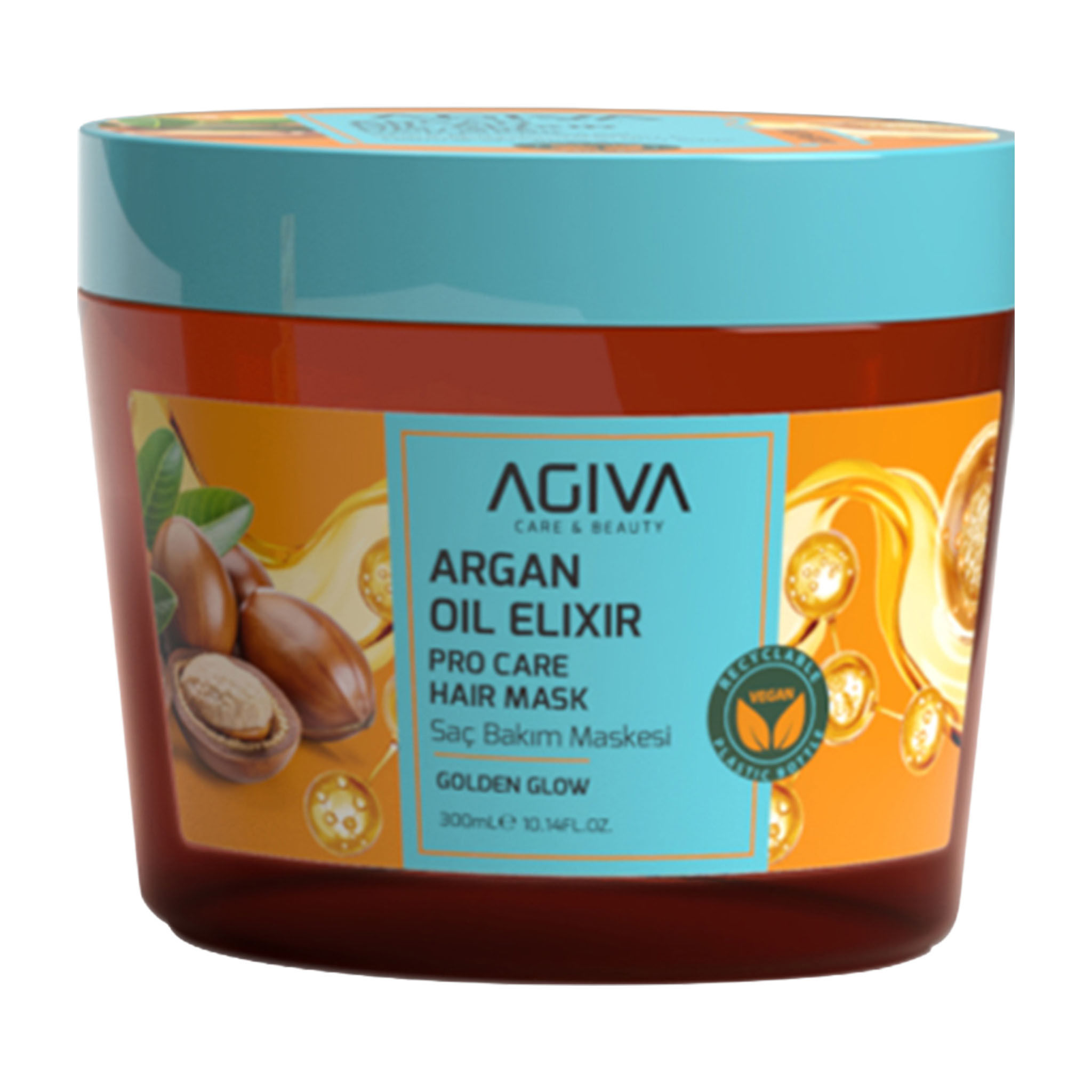 Agiva Argan Oil Elixir Pro Care Hair Mask for Dry Hair, 300ml