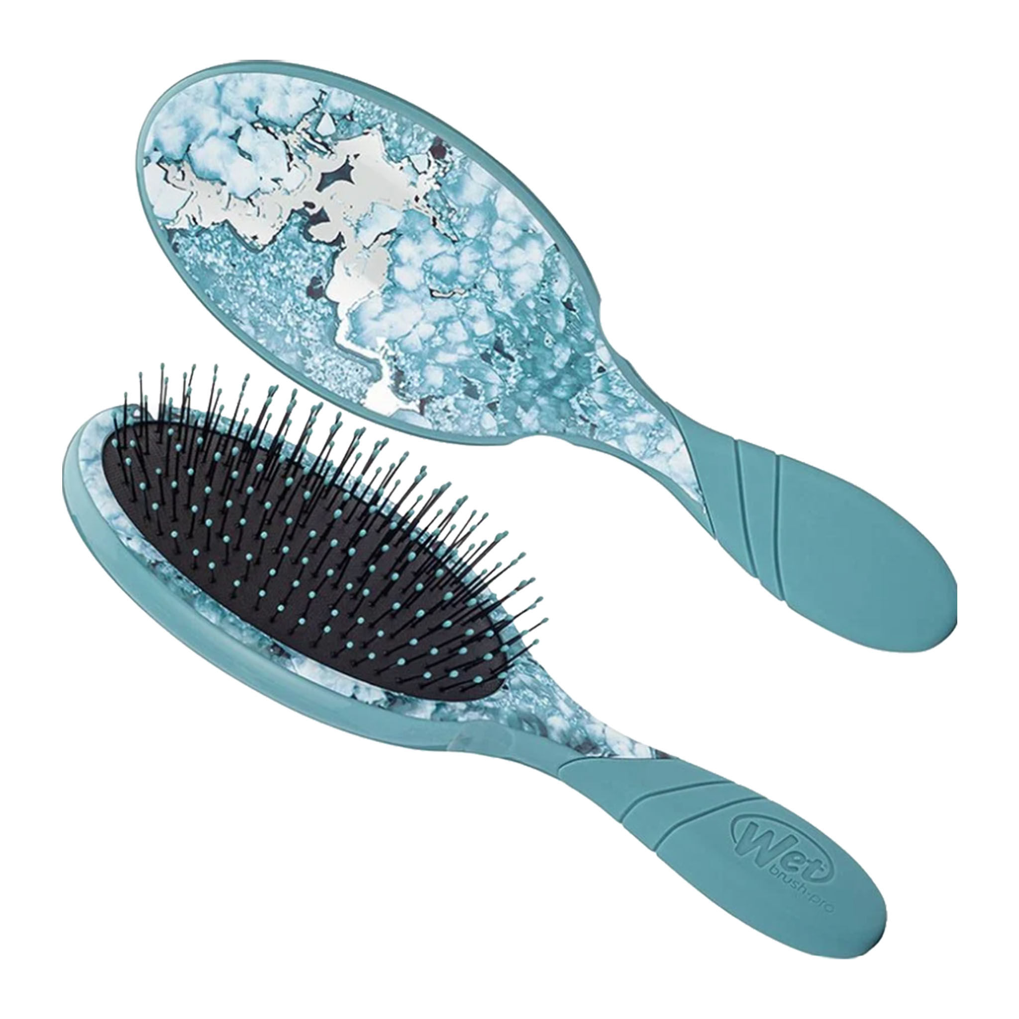 WetBrush Pro Detangler Teal Mineral Etchings