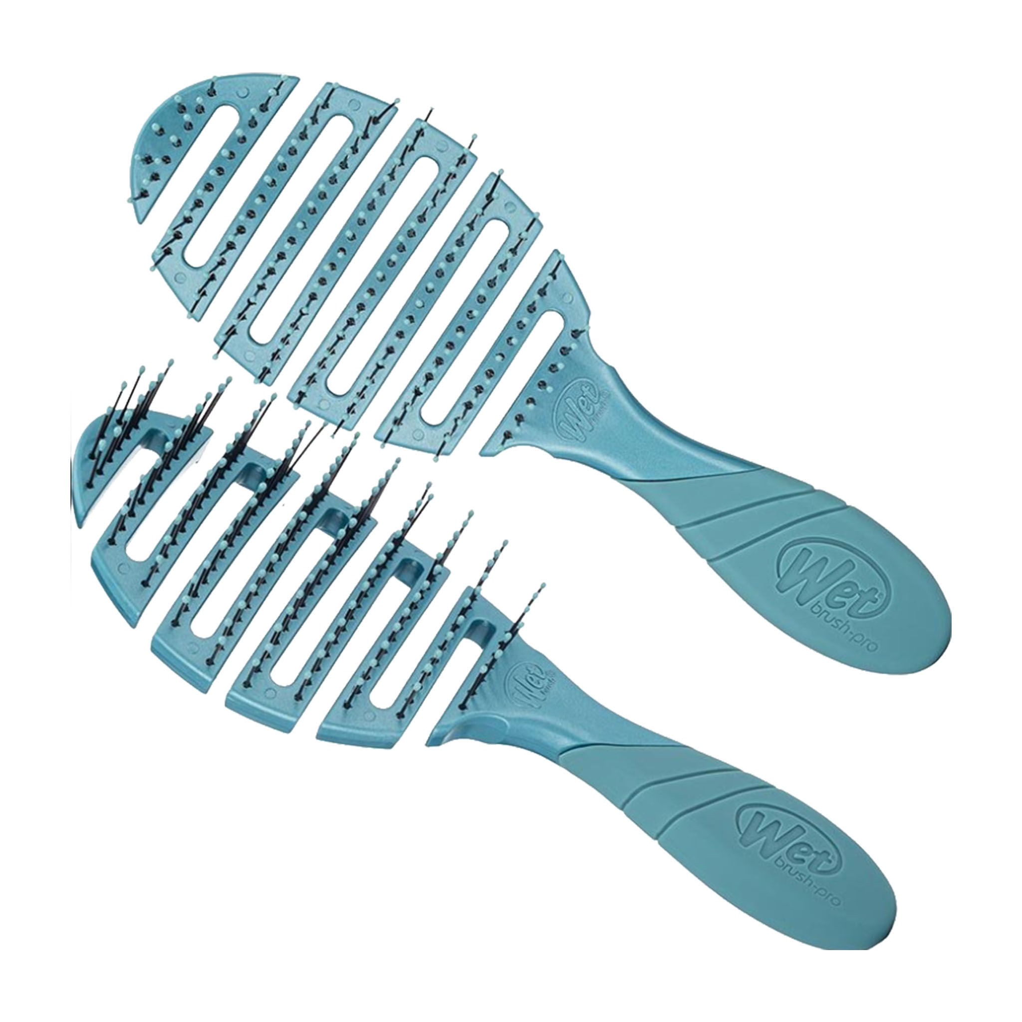 WetBrush Pro Flex Dry Teal Mineral Etchings