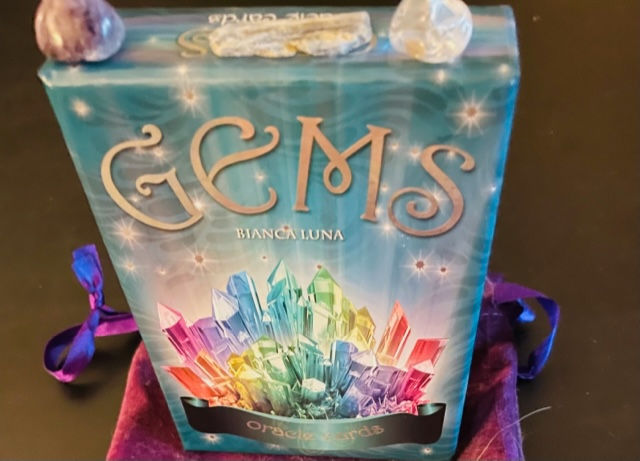 Thumbnail: Gems Oracle Cards w/ Bag & Crystals (Used)