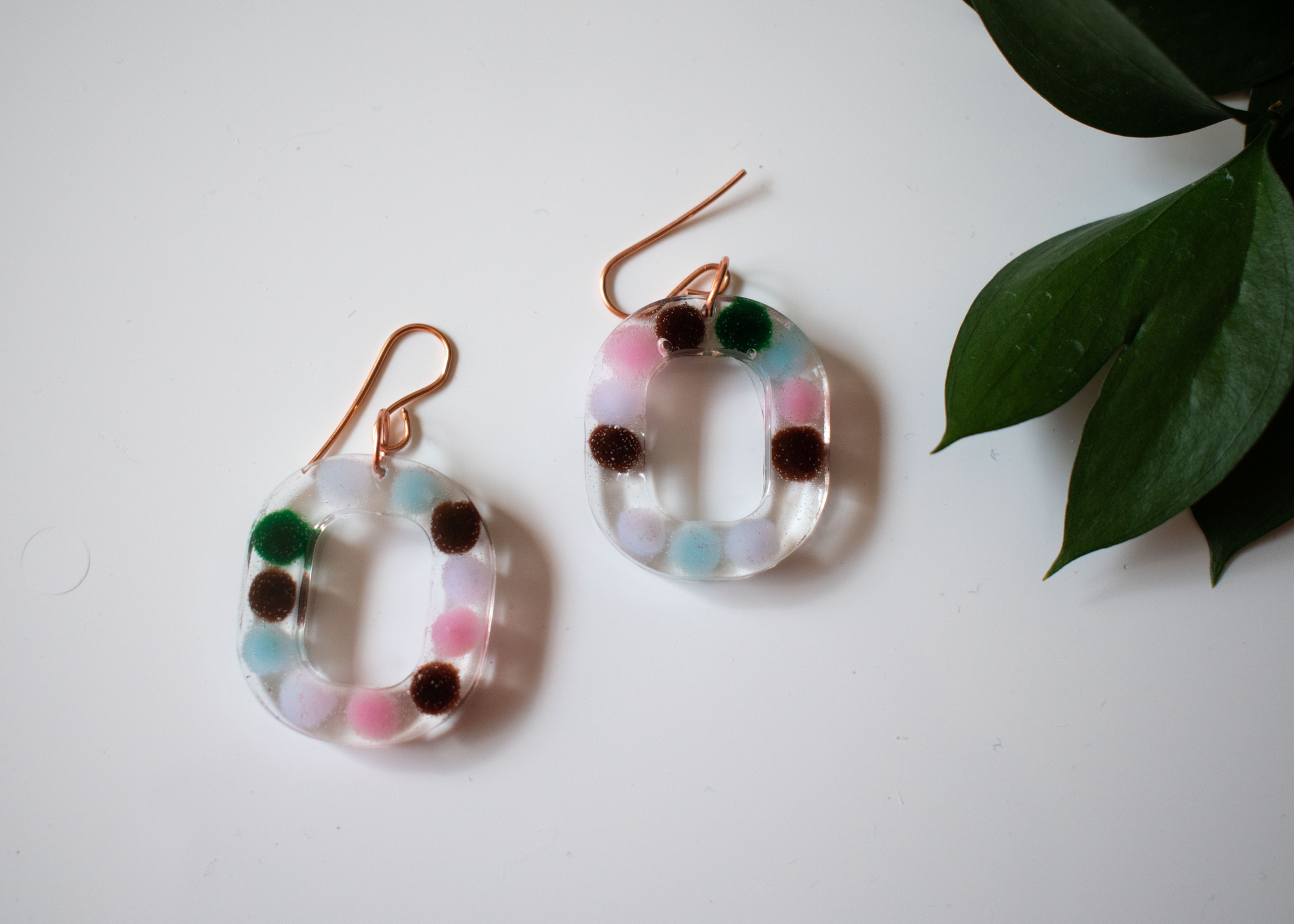 BomPom Multi Hoop (Cool) Earrings