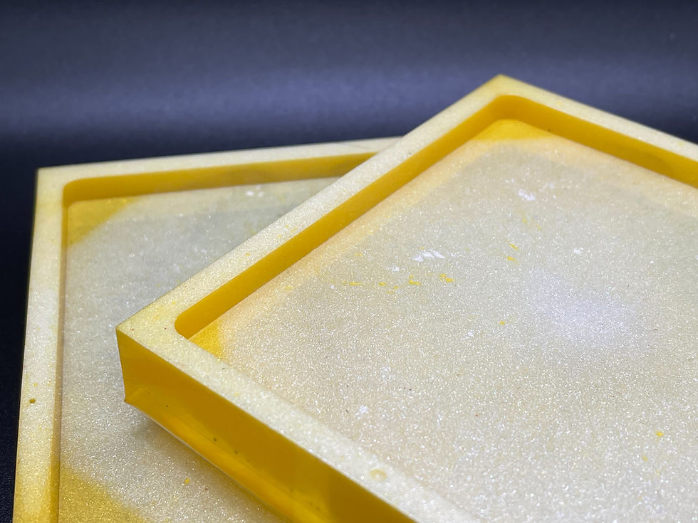 Thumbnail: YELLOW CUSTOM RESIN COASTERS
