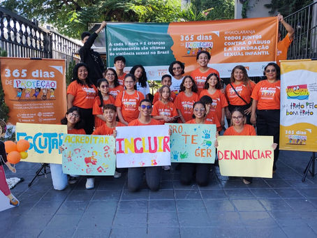 Serviço Social realiza campanha de prevenção contra o abuso infantil, em alusão ao Maio Laranja