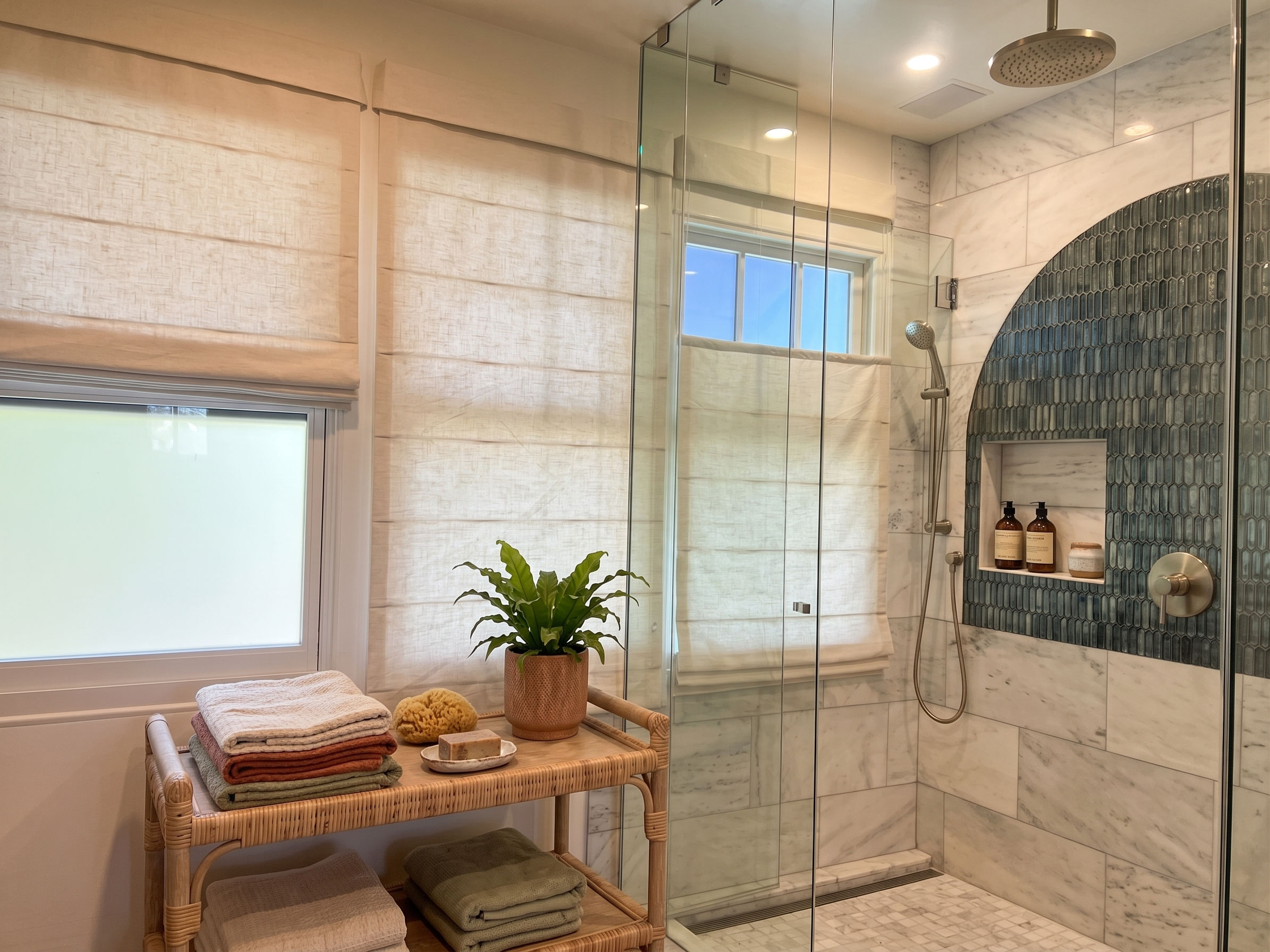 Serene Linen Fold Blind