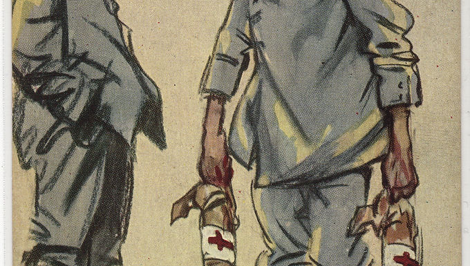2A10SCENANT Propaganda antitedesca: Gli Unni . dis. Sacchetti . Nuova