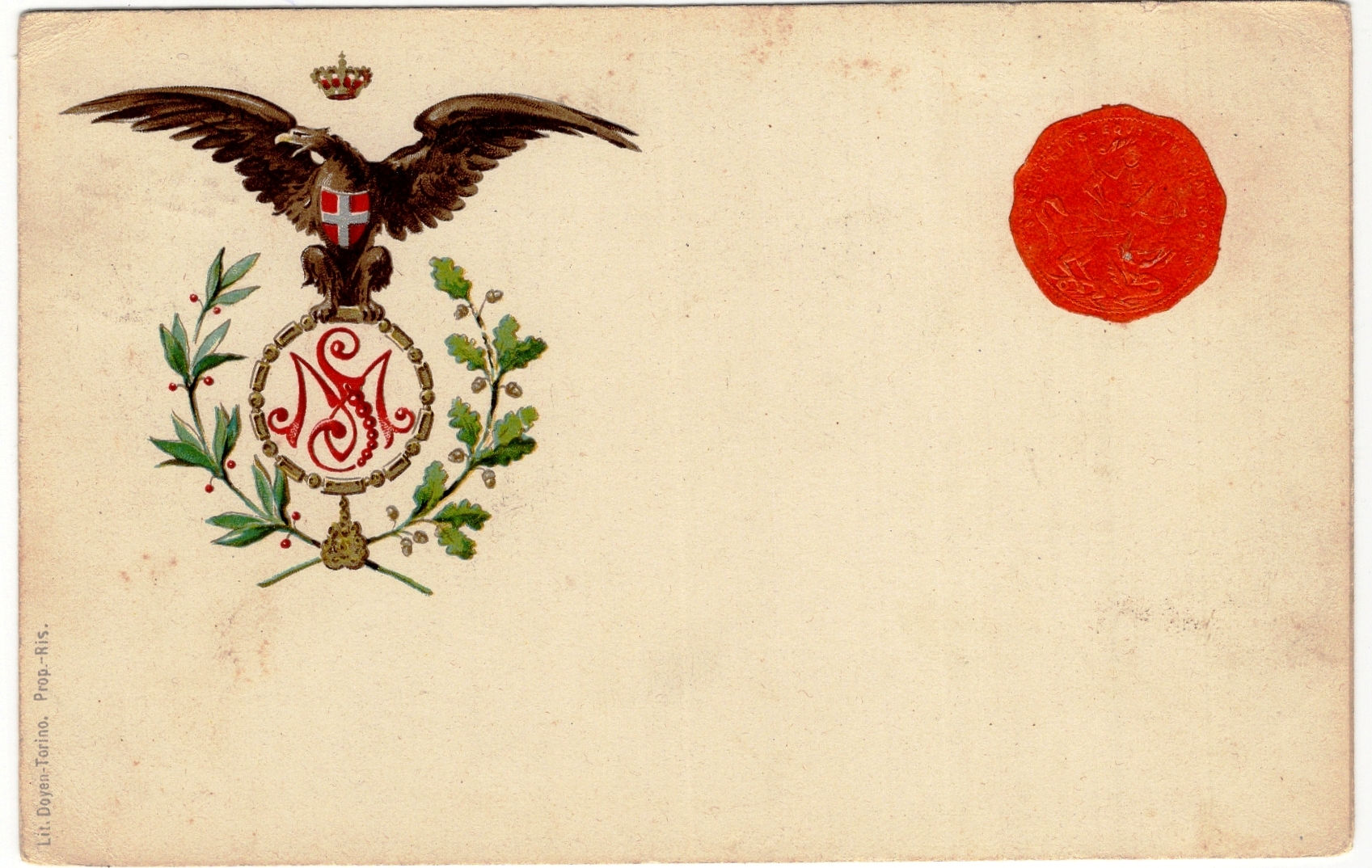 2M01.000 Cart. Reggim. Scuola militare S.Giorgio protettore dei cavalieri