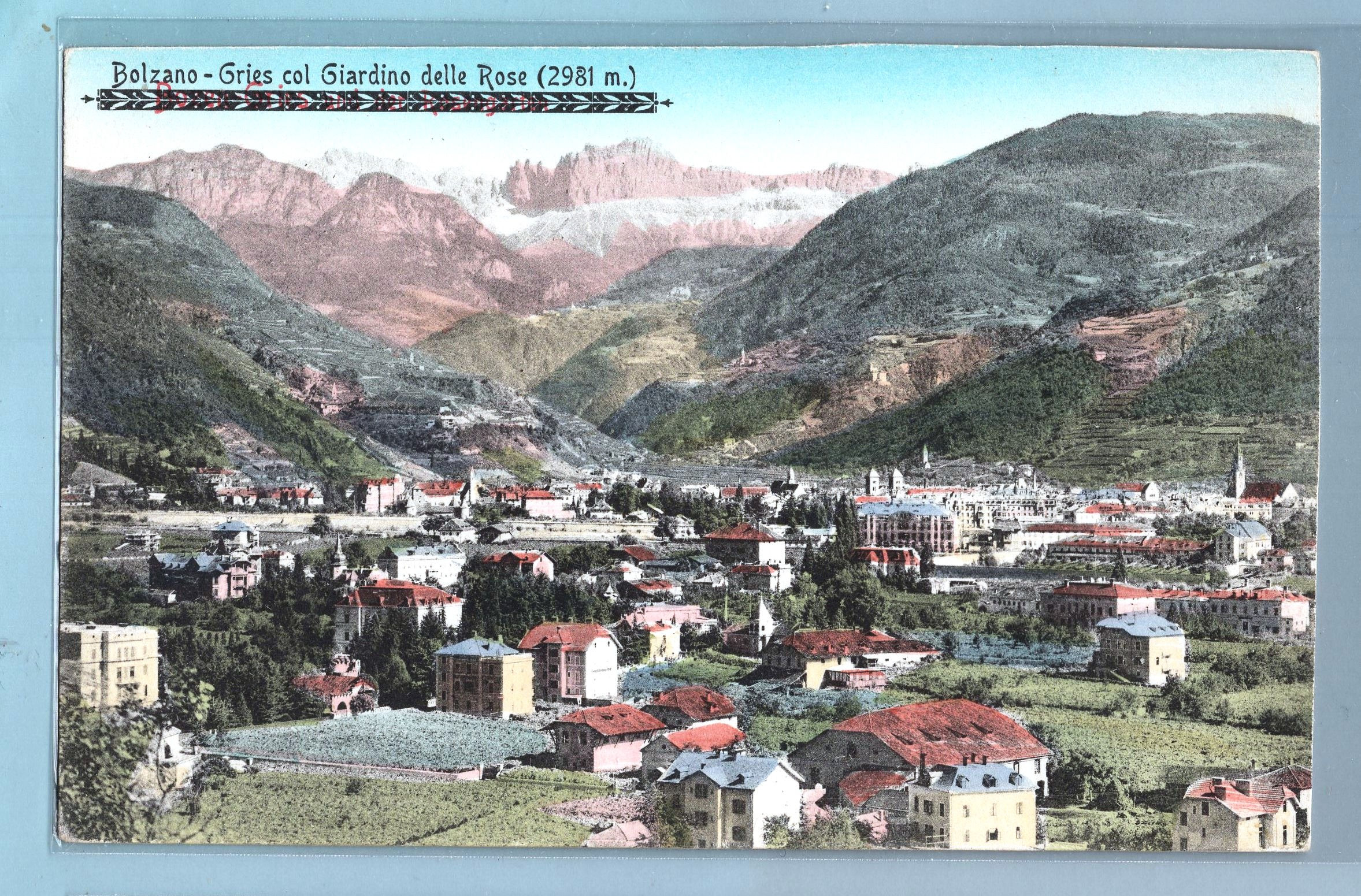 3FBZ.A952A31 Bolzano Gries . Testo italianizzato