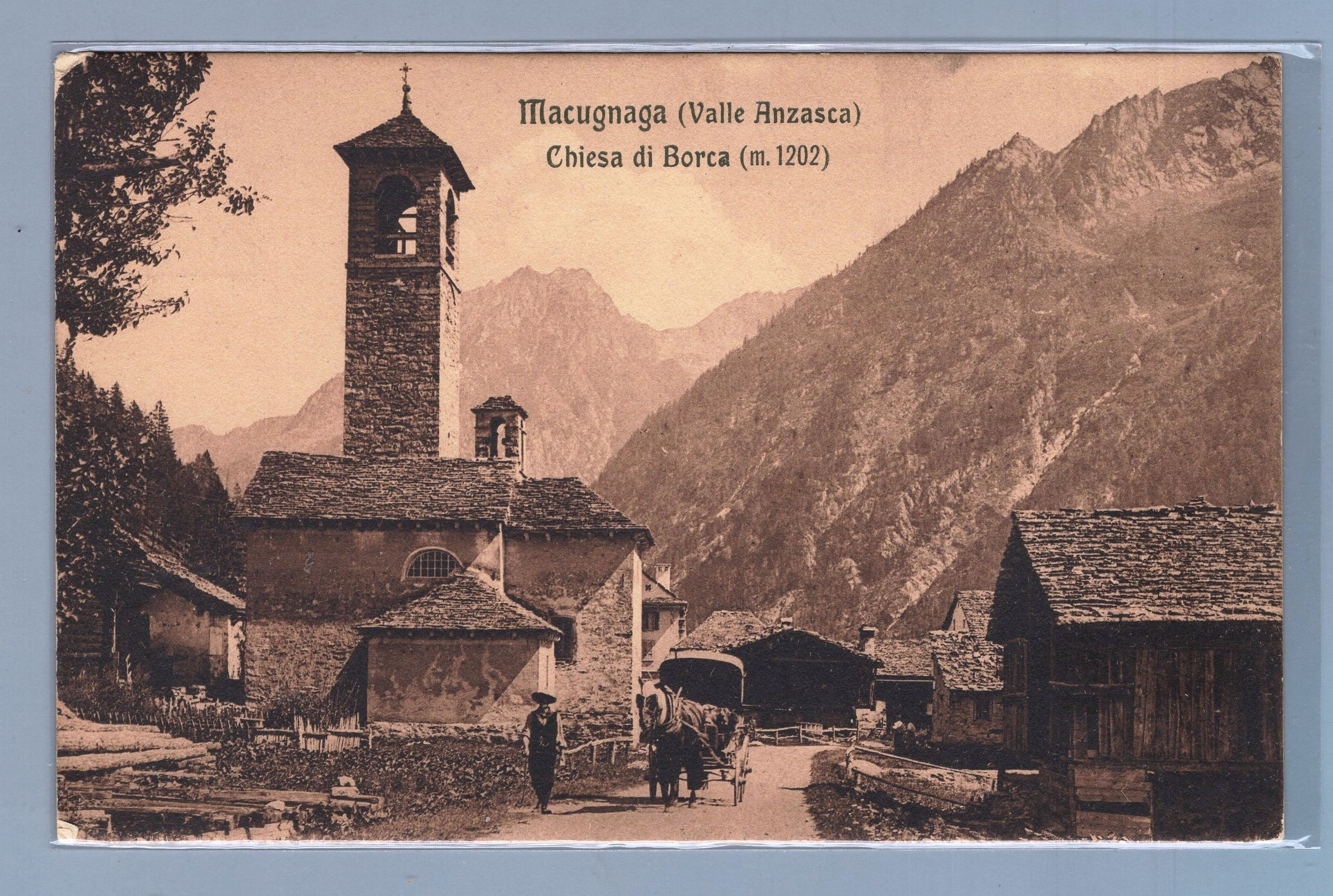 1AVBE790A09 Macugnaga . Chiesa di Borca . non viagg.