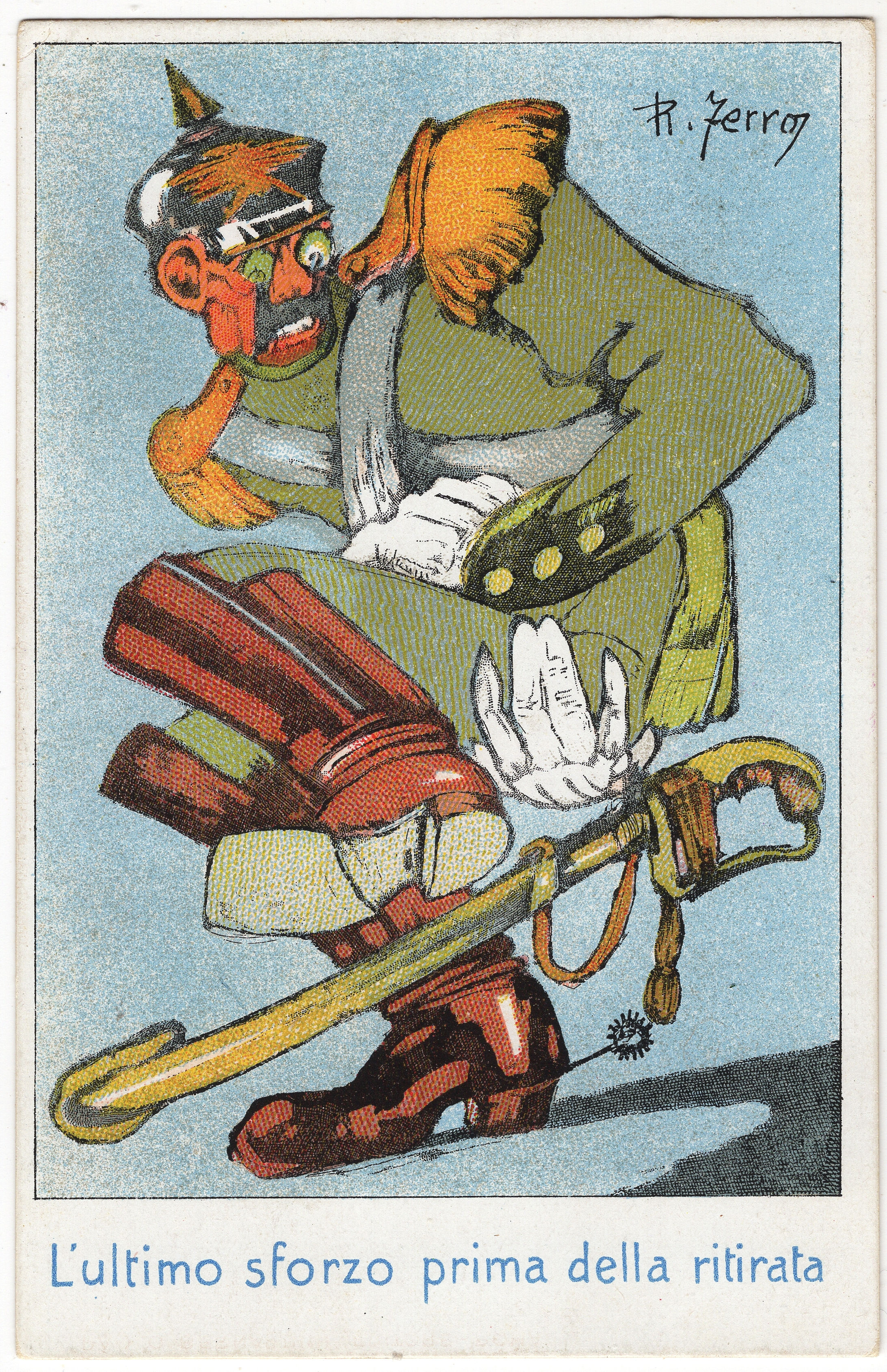 2A07FRRRANT Propaganda antitedesca: ultimo sforzo . dis. R.Ferron . Nuova