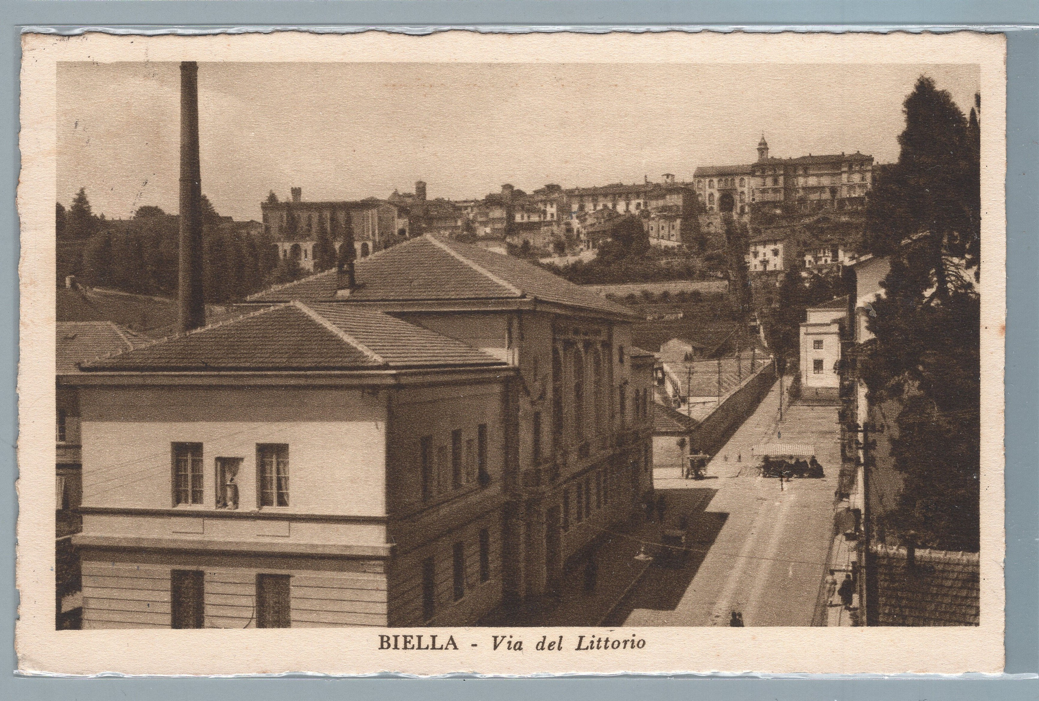 1ABI.A859A49 Biella Via del Littorio . viagg.1935