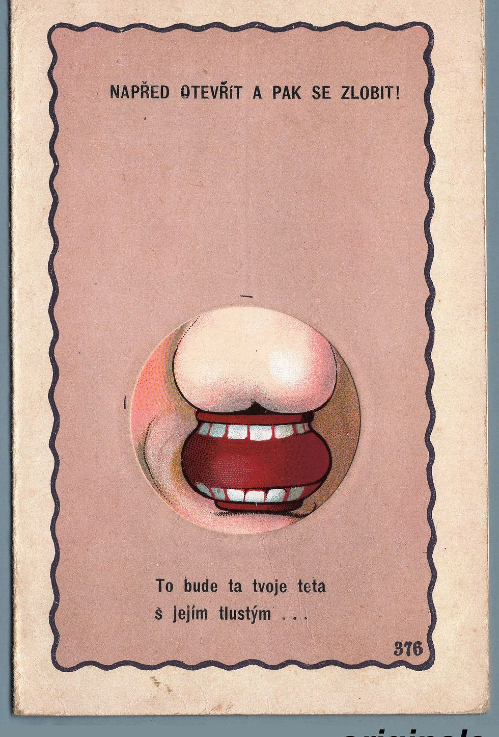 2D02ZZ Cart. meccanica umoristica: prod. tedesca . nuova