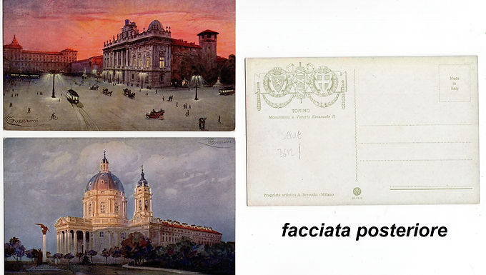 PA06 Torino c.pittorica . ed Scrocchi . Palazzo Reale e Superga