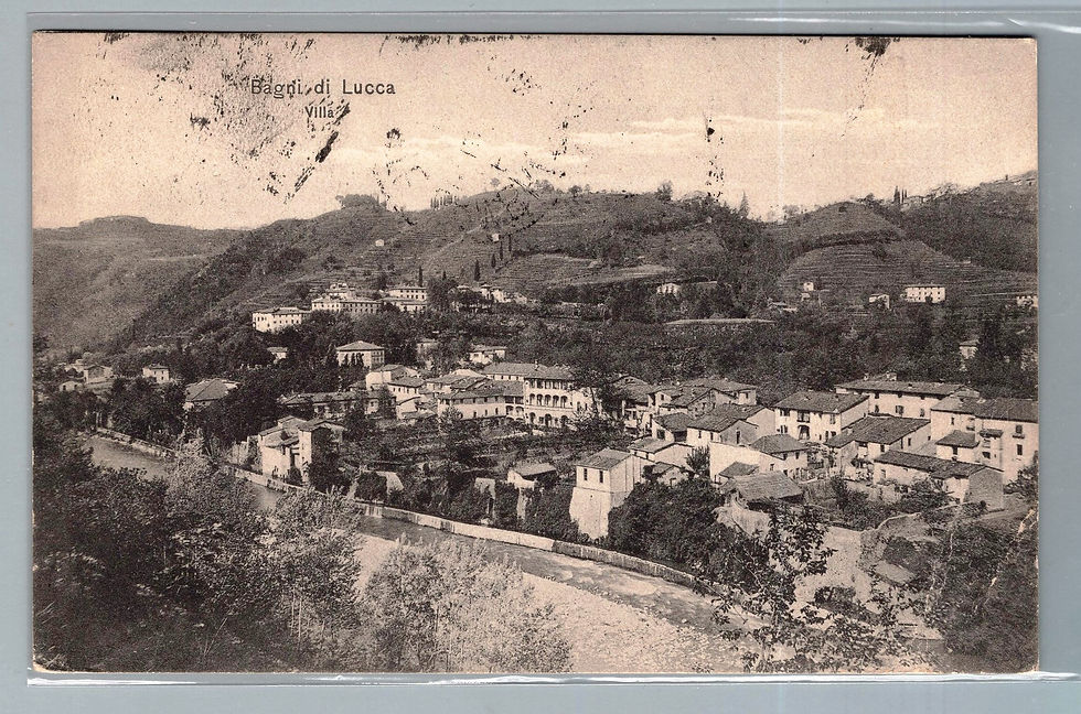 1JLUA560A31 Bagni di Lucca . Villa . viagg.1917