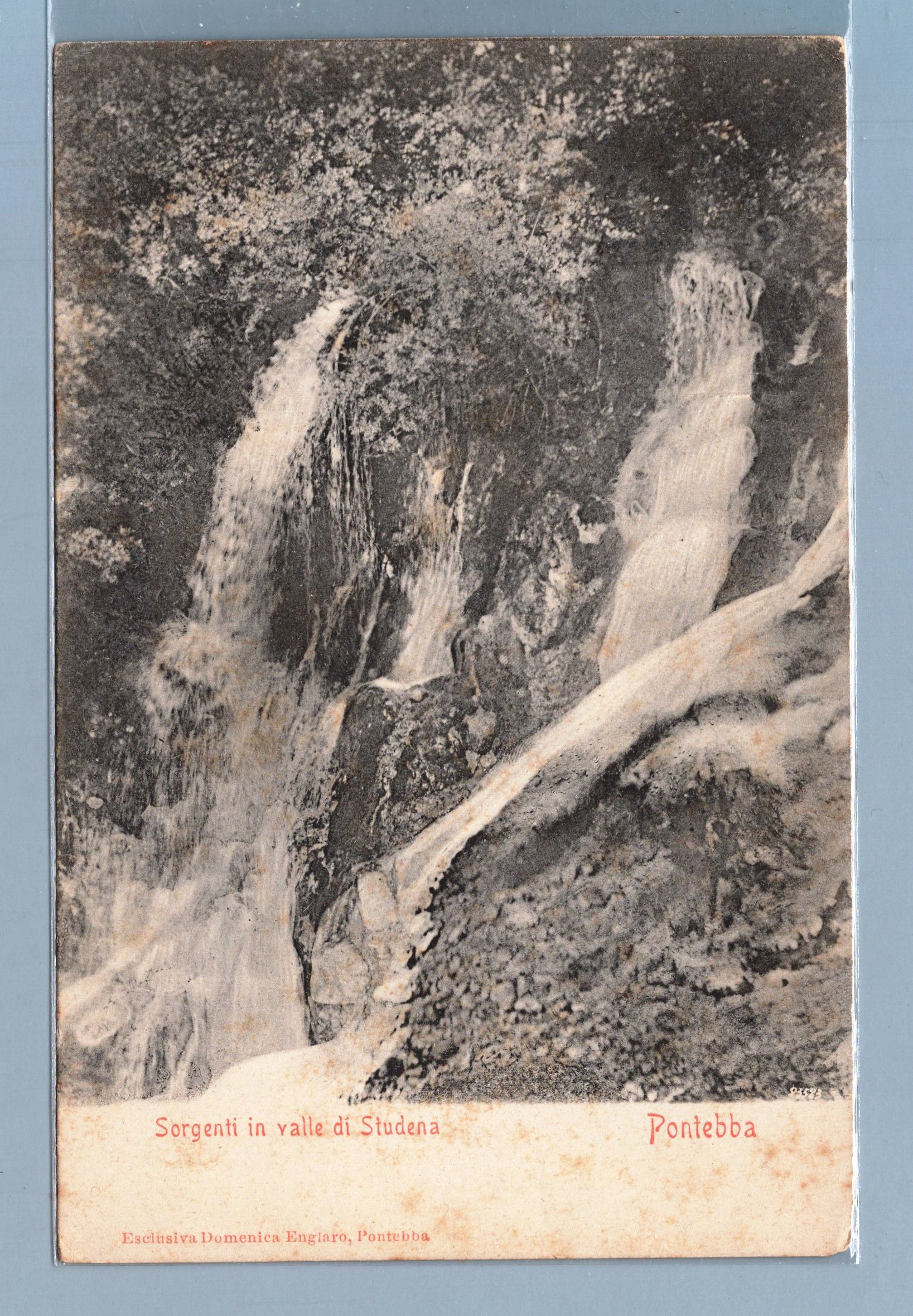 1EUDG831A35  Pontebba . Sorgenti in val Studena