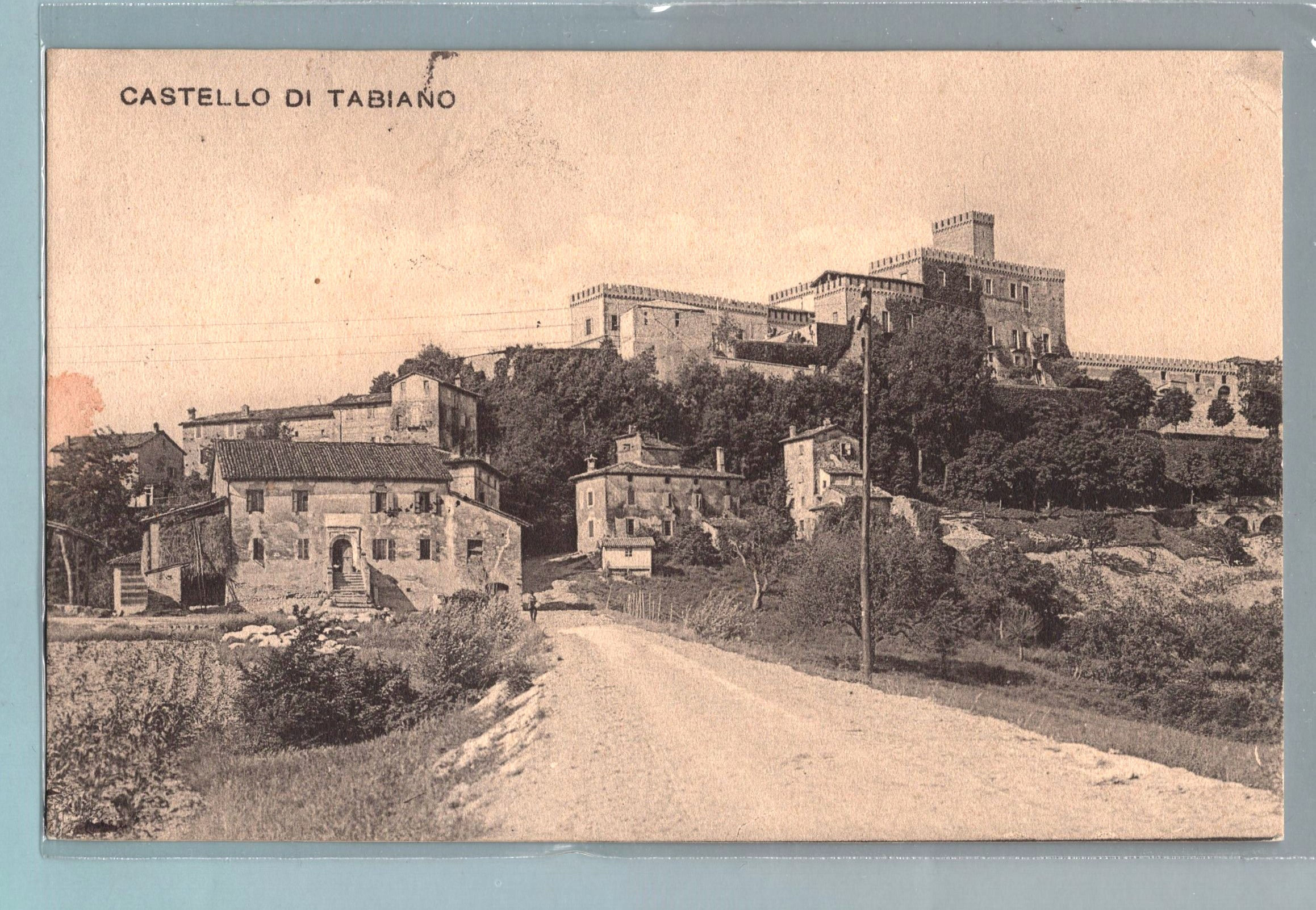 1CMNL020A06 Castello di Tabiano . viagg. 1909