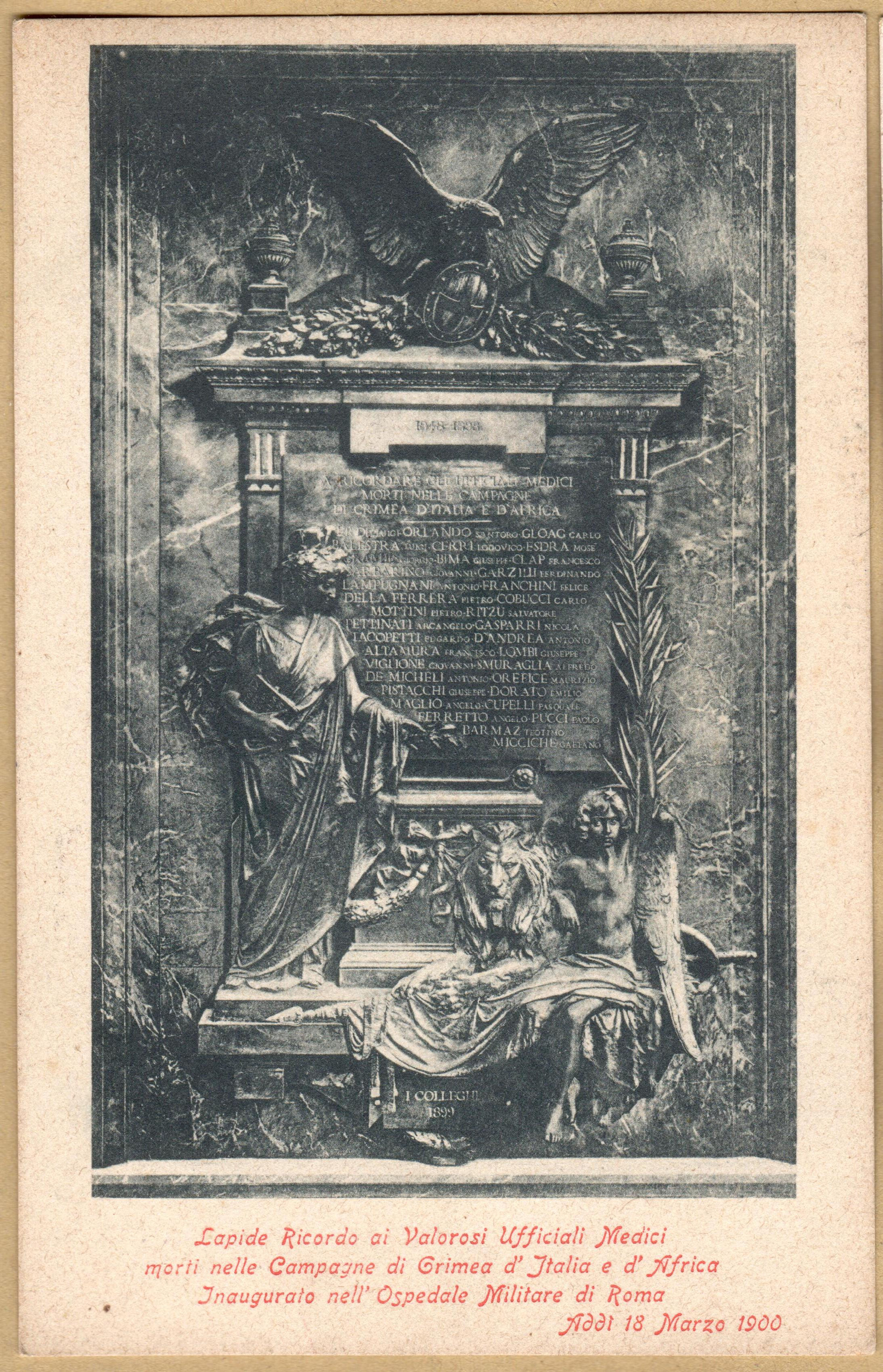 2L01.ROM Inaugurazione dell'Ospedale Militare Roma 1900 - Nuova