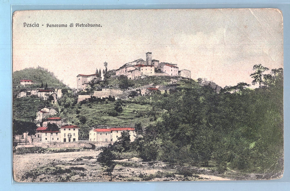 3JPTG491A31 Pescia . Panorama . nuova . piega d'angolo