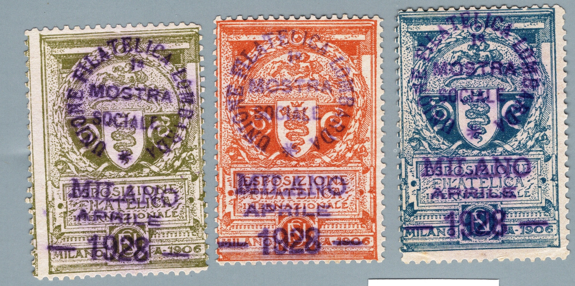 1928F205MSUF Mostra Sociale dell'Unione Filatelica Lombarda