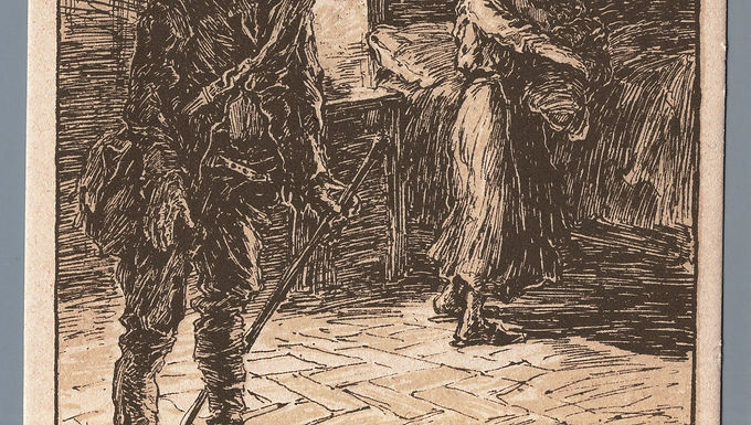 2A10MZZAMAZ Cart.  Propaganda: Grande Guerra:”Combattere tu devi..” Franchigia