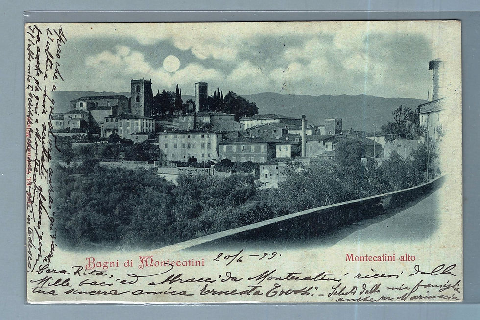 1JLUA560A31 Bagni di Monteatini . viagg 1899