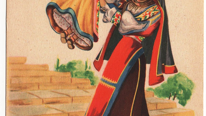 4ZZA05 Cartoline tematiche costumi: Sardegna . nuova