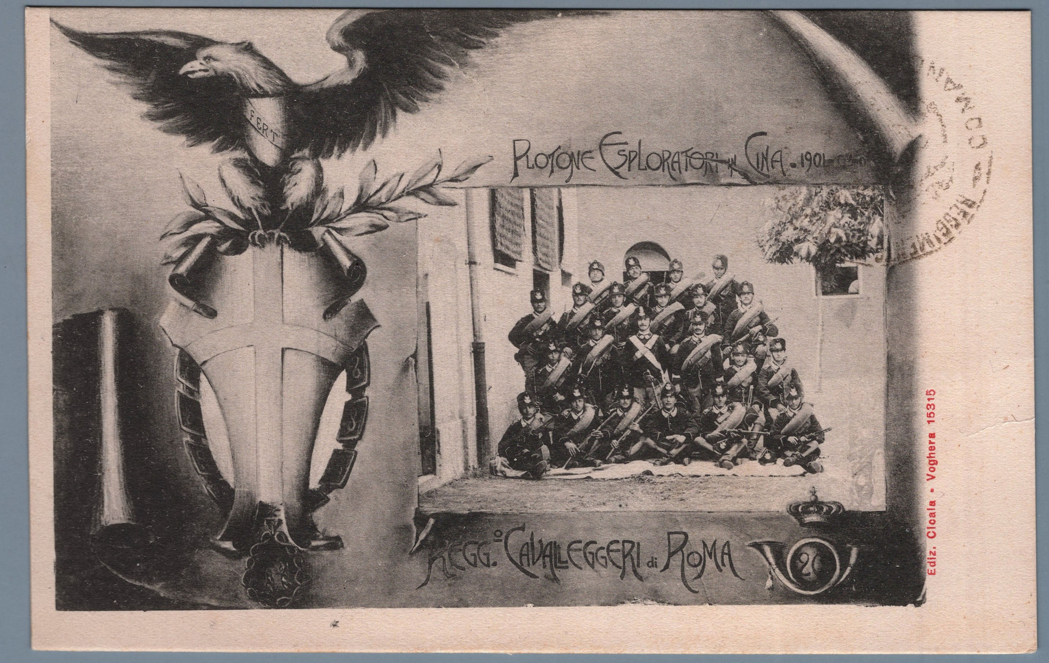 2E01.020 Cart.Regg.: 20° Regg. Cavalleggeri di Roma – Esploratori Cina