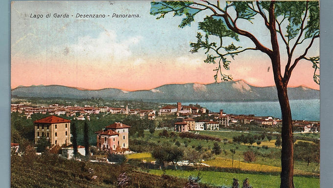 3AVCD281A14 Lago di Garda . Desenzano . Panorama . viagg.1941