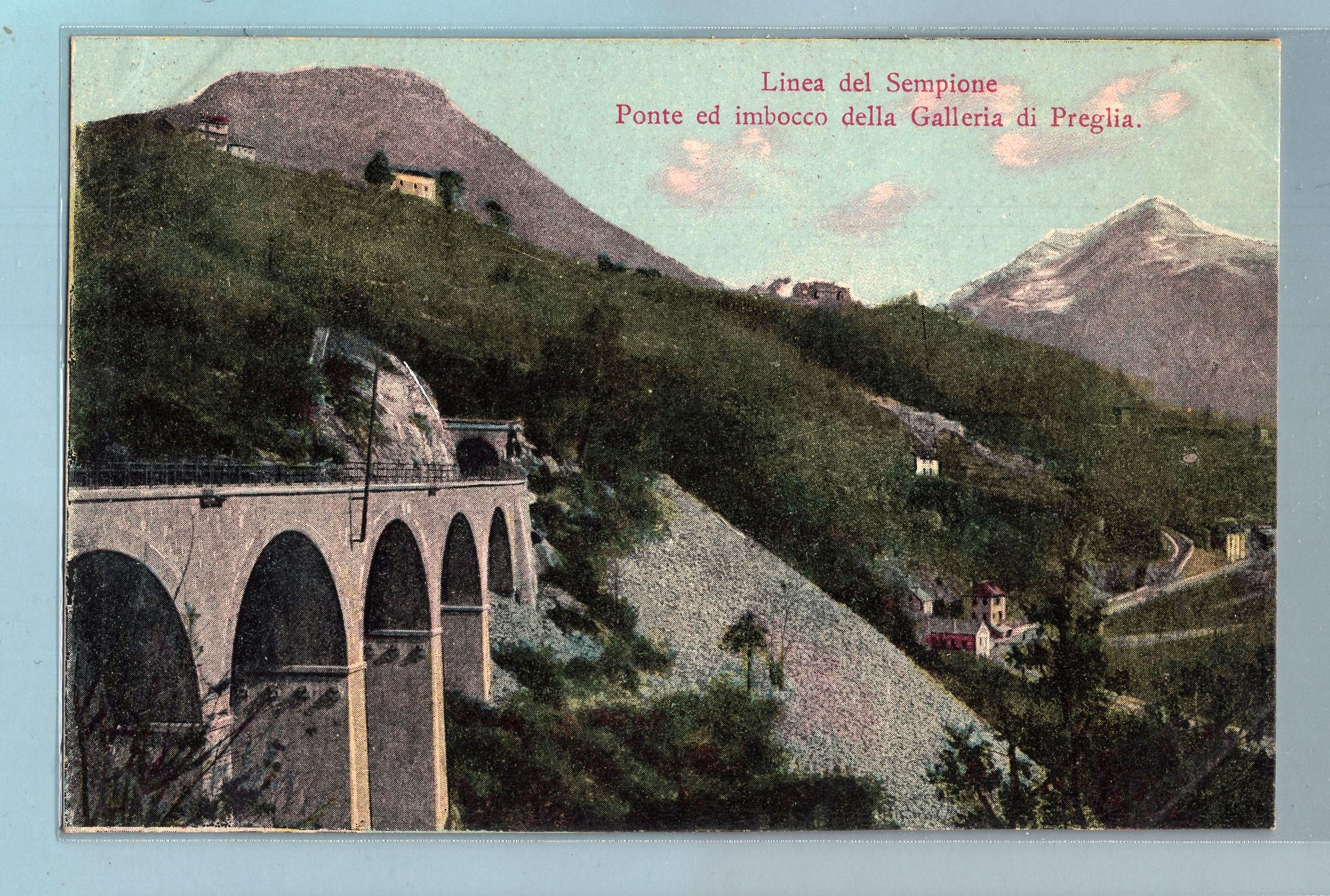 1QFGE332A35 Linea del Sempione . Ponte ed imboco della Galleria di P