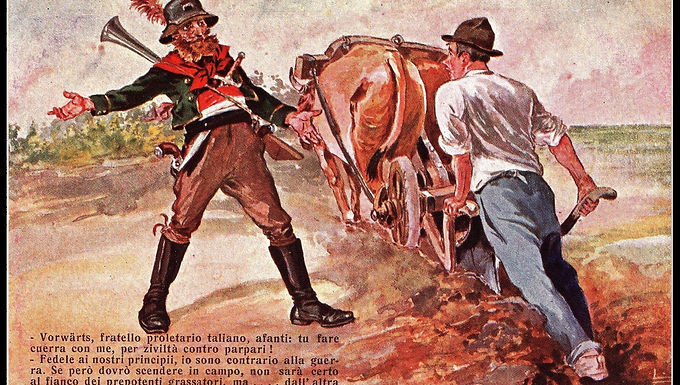 2A07FORLANT Cart.  satirica WW1: Propaganda Antitedesca