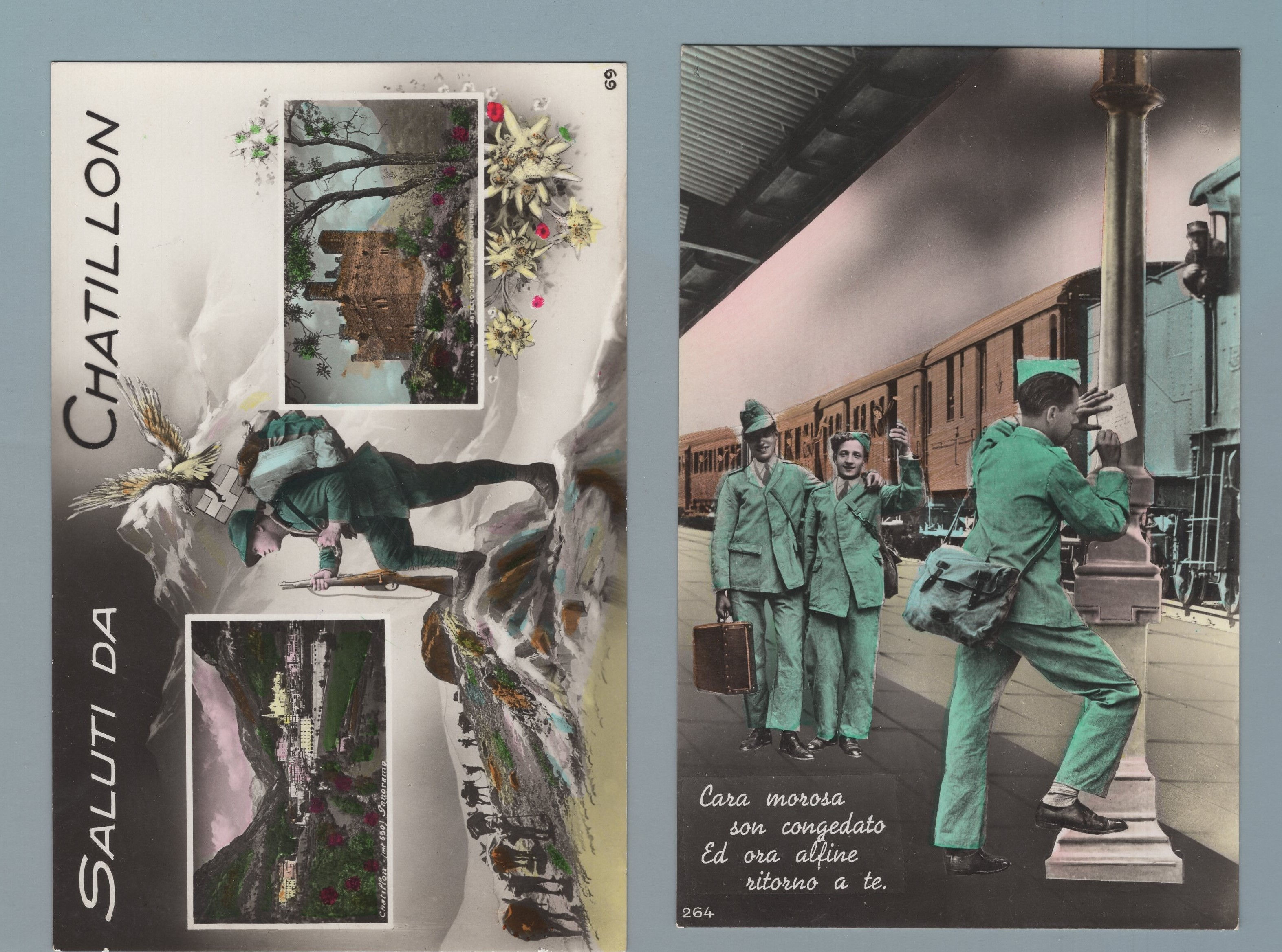 3Z01. Cart. Augurale Militare:  Fotografica . nuova