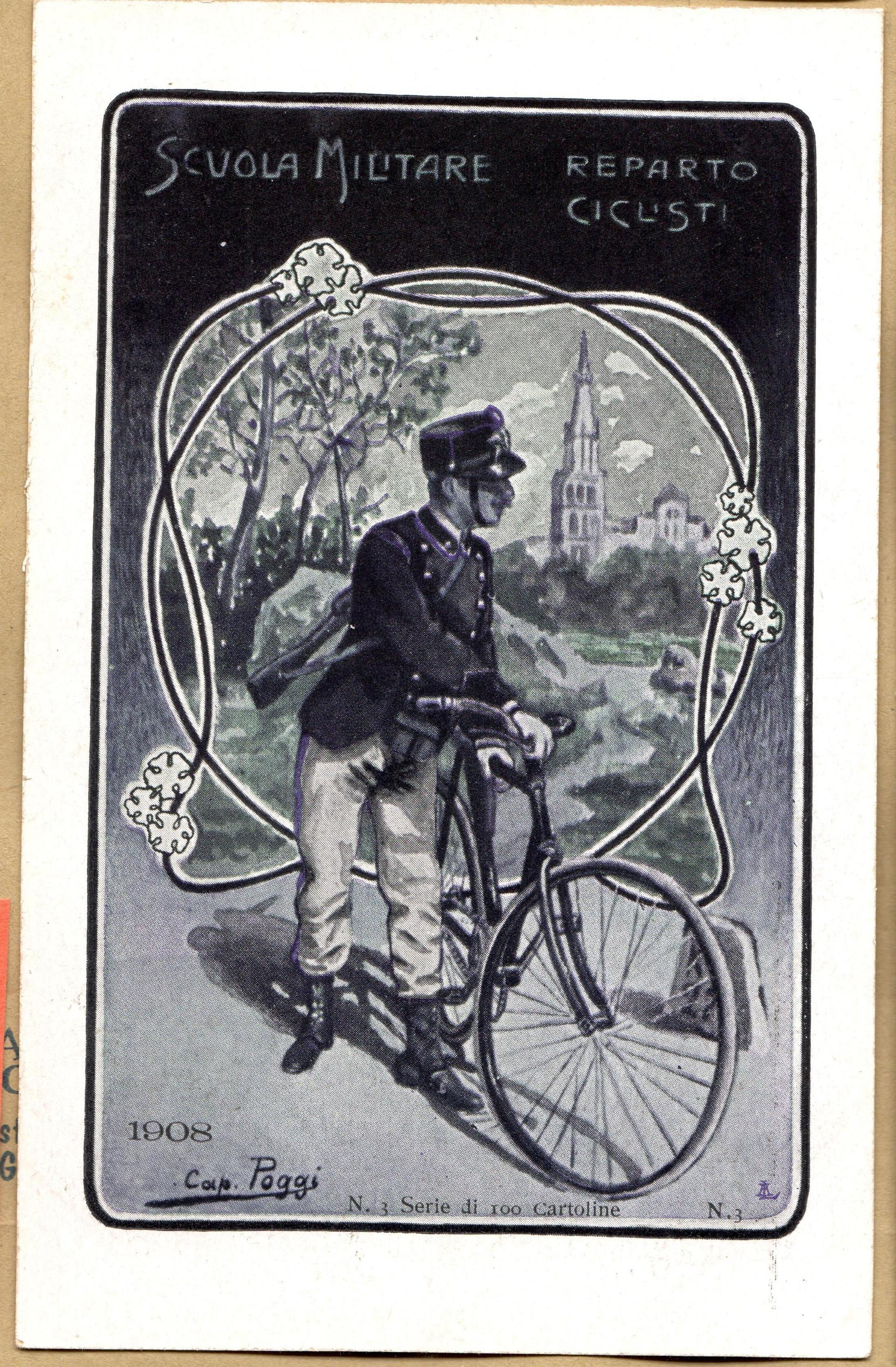 2M01.MOD Scuola Militare di Modena - Reparto Ciclisti 1908 - nuova