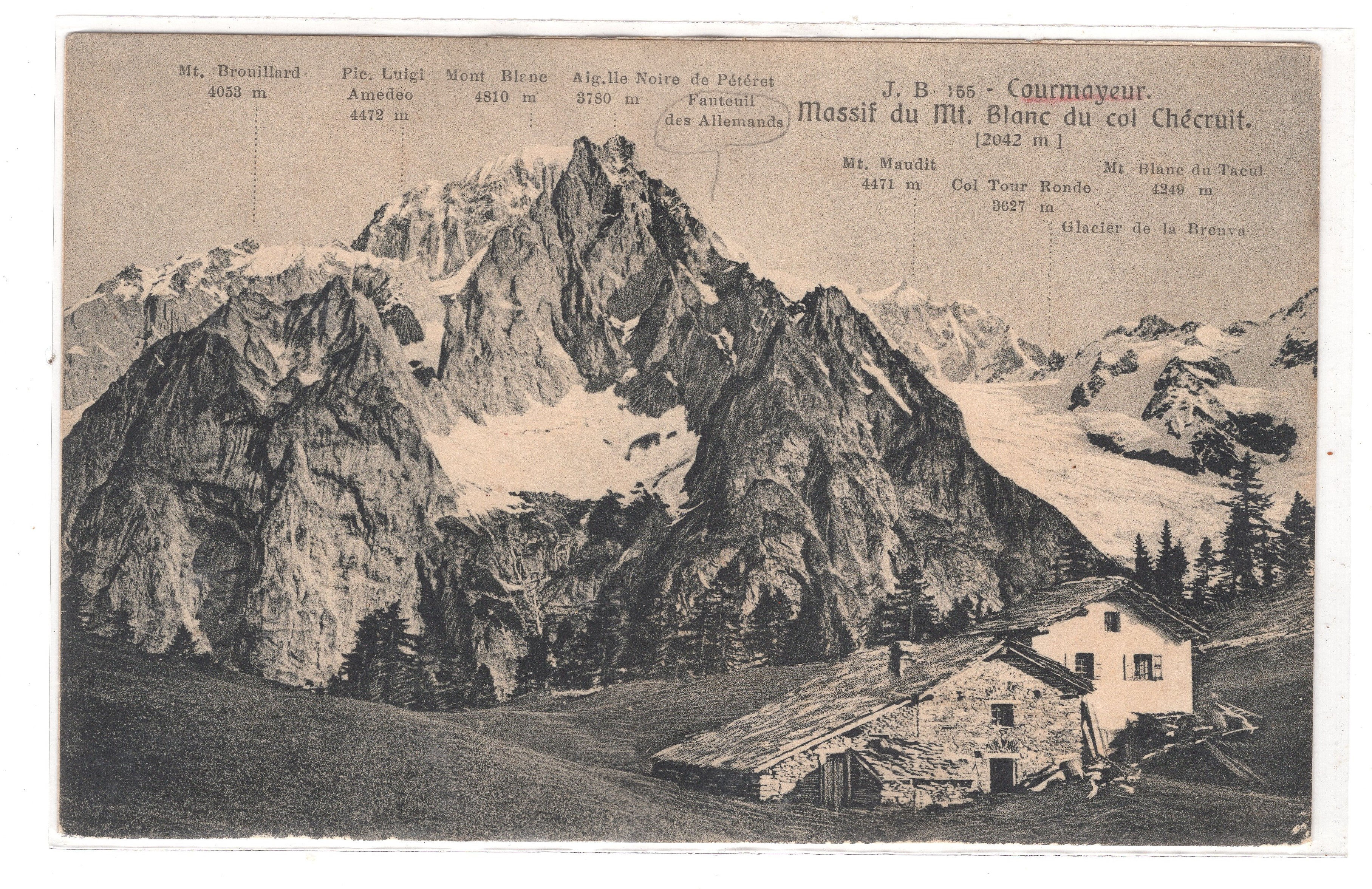 1BAOD012A48 Courmayeur Catena del M.te Bianco . nuova